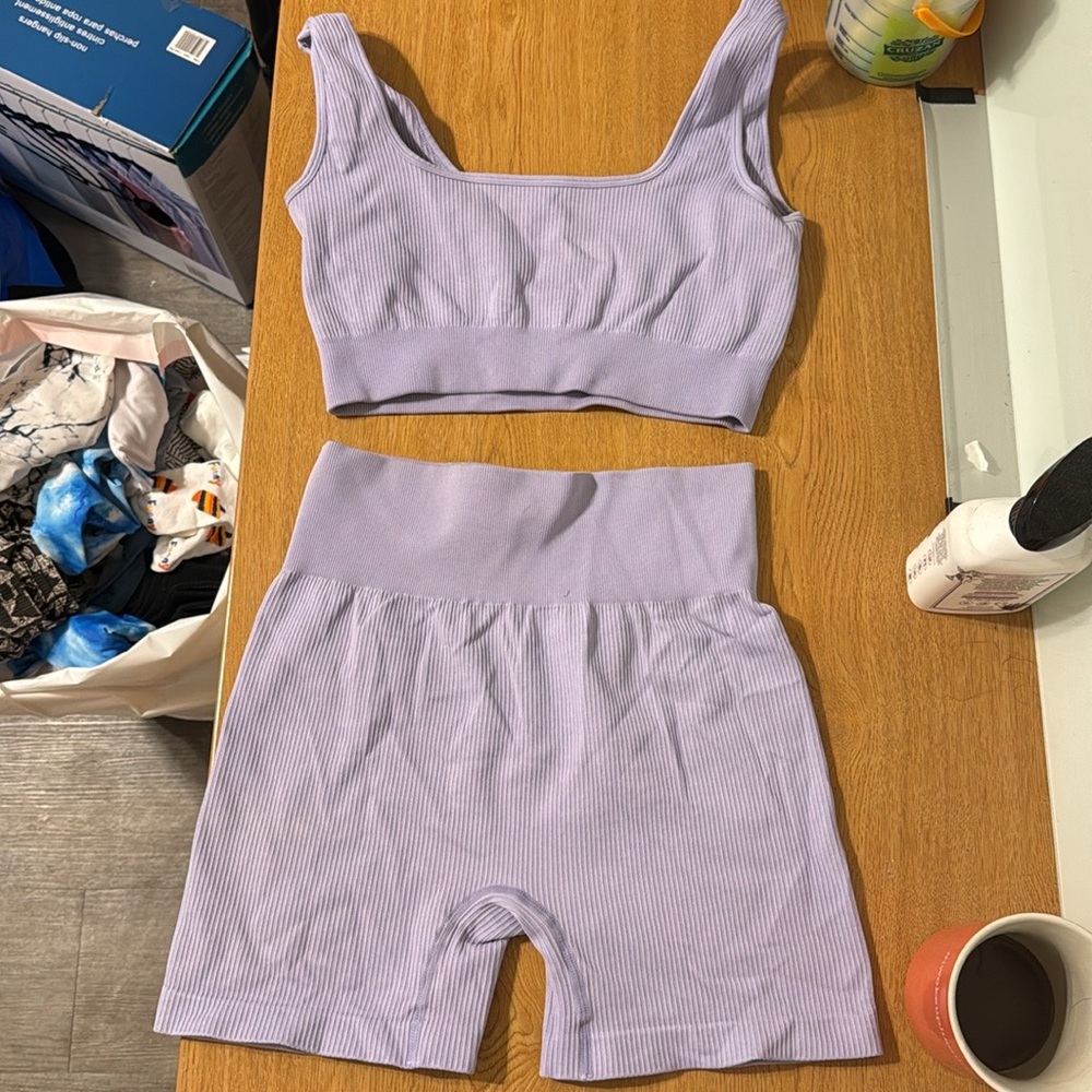 Purple workout set